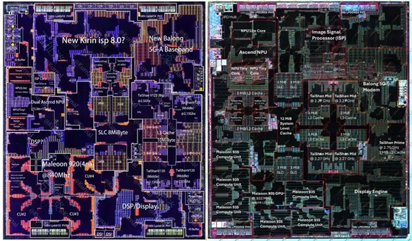 麒麟9030拆解：没有EUV，这一工艺指标仍赢了Intel 18A！