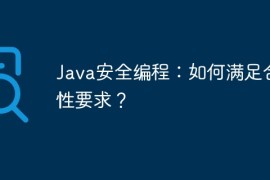 Java安全编程：如何满足合规性要求？