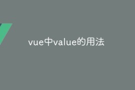 vue中value的用法