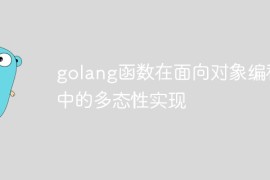 golang函数在面向对象编程中的多态性实现
