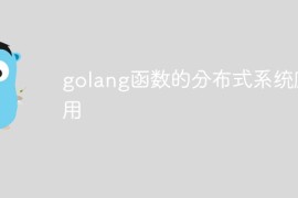 golang函数的分布式系统应用