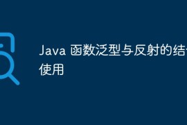 Java 函数泛型与反射的结合使用