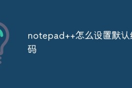 notepad++怎么设置默认编码