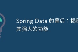 Spring Data 的幕后：揭秘其强大的功能