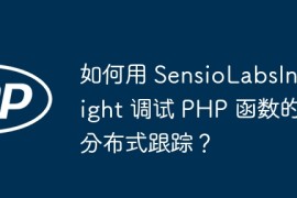 如何用 SensioLabsInsight 调试 PHP 函数的分布式跟踪？