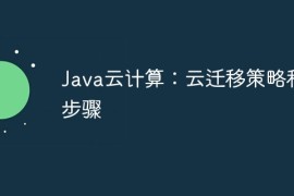 Java云计算：云迁移策略和步骤