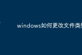 windows如何更改文件类型