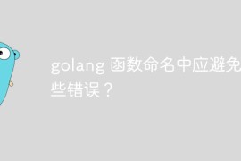 golang 函数命名中应避免哪些错误？