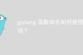 golang 函数命名如何使用动词？