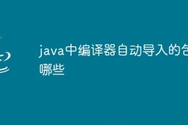 java中编译器自动导入的包有哪些
