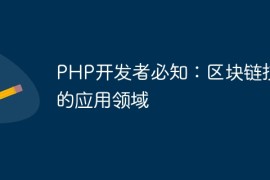 PHP开发者必知：区块链技术的应用领域