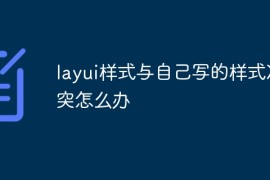 layui样式与自己写的样式冲突怎么办