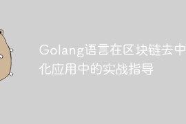 Golang语言在区块链去中心化应用中的实战指导