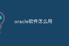 oracle软件怎么用