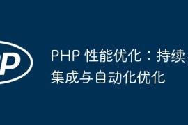 PHP 性能优化：持续集成与自动化优化