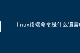 linux终端命令是什么语言的