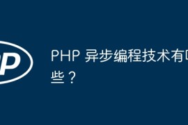 PHP 异步编程技术有哪些？