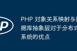 PHP 对象关系映射与数据库抽象层对于分布式系统的优点