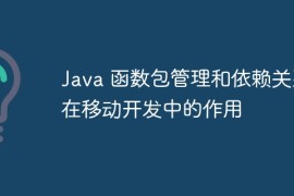 Java 函数包管理和依赖关系在移动开发中的作用