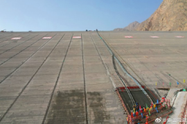 16万平方米！世界最高面板坝启动面板混凝土浇筑