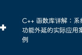 C++ 函数库详解：系统功能外延的实际应用案例
