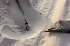 一景区沙下埋20厘米三角钉 越野车轮胎被扎：官方通报调查结果