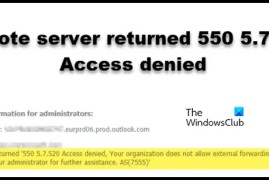 远程服务器返回550 5.7.520访问拒绝