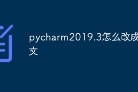 pycharm2019.3怎么改成中文
