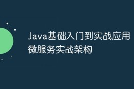 Java基础入门到实战应用：微服务实战架构