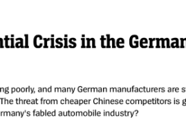 德媒：德国汽车制造商已遥遥落后于中国