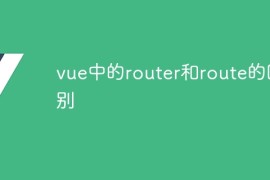 vue中的router和route的区别