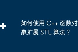 如何使用 C++ 函数对象扩展 STL 算法？