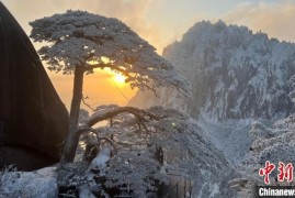 安徽黄山雪后风光圈粉3.4万游客