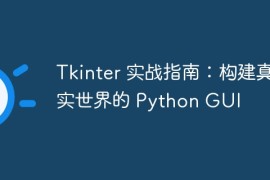 Tkinter 实战指南：构建真实世界的 Python GUI