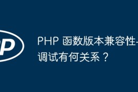 PHP 函数版本兼容性与调试有何关系？