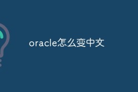 oracle怎么变中文