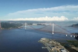 汽车火车平层跑：世界最宽跨海大桥完成灌注！