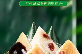 五一节前大促！广州酒家旗舰店风味肉粽：9.9元四只