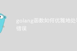 golang函数如何优雅地处理错误