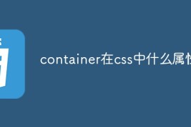 container在css中什么属性
