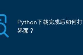 Python下载完成后如何打开界面？