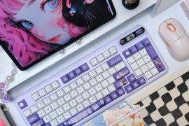 指间乐园丨小彩屏、绝绝紫、石子音一把键盘全Get，送给小仙女的绝美键盘珂芝Z98！