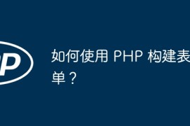 如何使用 PHP 构建表单？