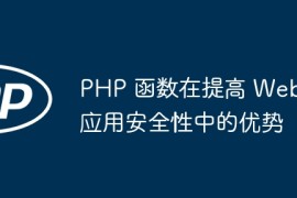 PHP 函数在提高 Web 应用安全性中的优势