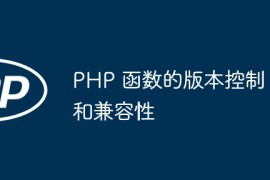 PHP 函数的版本控制和兼容性
