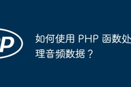 如何使用 PHP 函数处理音频数据？