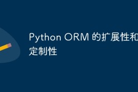 Python ORM 的扩展性和可定制性