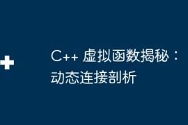 C++ 虚拟函数揭秘：动态连接剖析