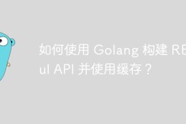 如何使用 Golang 构建 RESTful API 并使用缓存？