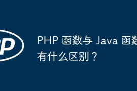 PHP 函数与 Java 函数有什么区别？